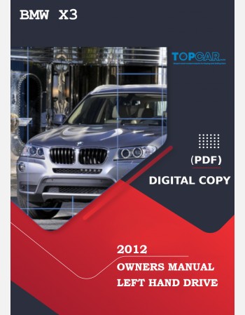 2012 bmw x3 owners manual